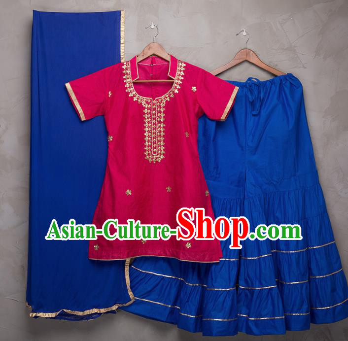 South Asian India Traditional Costume Asia Indian National Punjabi Suit for Women