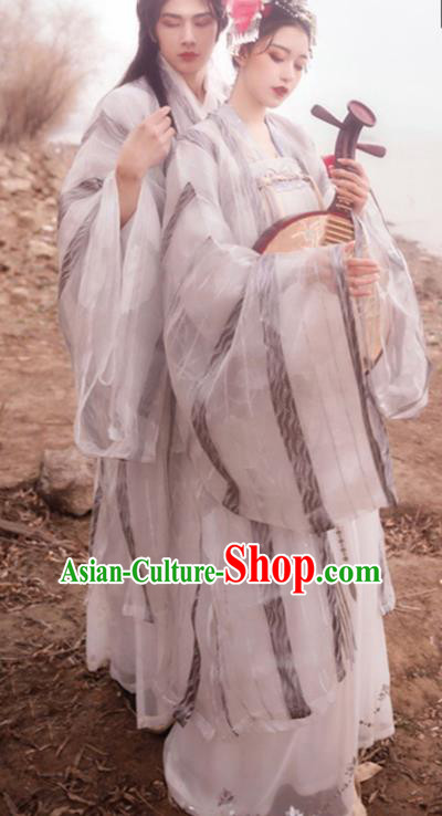 Asian Chinese Tang Dynasty Princess Historical Costume Ancient Court Traditional Hanfu Dress for Women