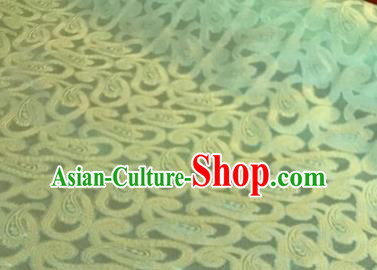 Chinese Traditional Pattern Design Green Brocade Fabric Asian Silk Fabric Chinese Fabric Material