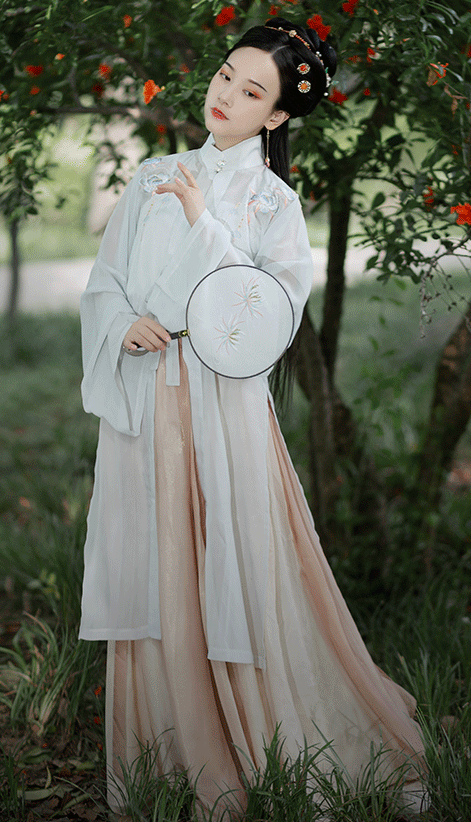 Traditional Chinese Ming Dynasty Rich Lady Hanfu Dress Ancient Embroidered Historical Costume for Women