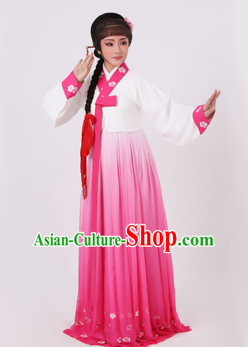 Chinese Traditional Peking Opera Princess Rosy Dress Ancient Palace Lady Embroidered Costume for Women