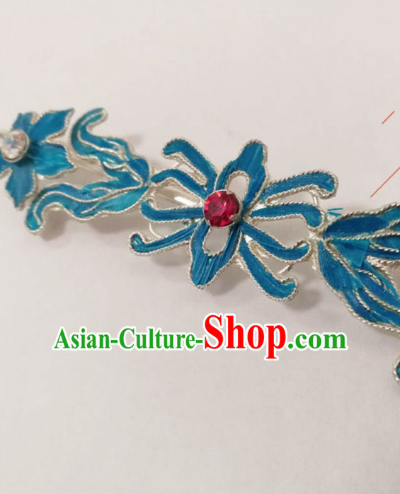 Chinese Ancient Court Queen Chrysanthemum Hairpins Traditional Beijing Opera Diva Hair Accessories for Women