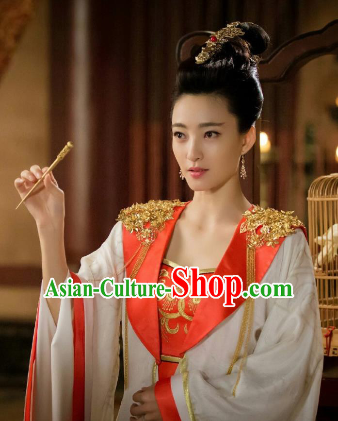 Chinese Ancient Shang Dynasty Imperial Consort Su Daji Dress Drama The Legend of Deification Costume for Women
