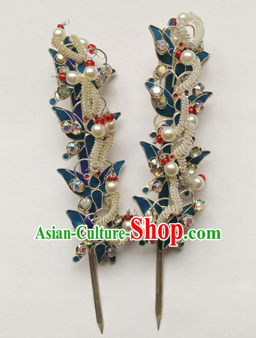 Chinese Ancient Queen Court Hairpins Traditional Beijing Opera Diva Hair Accessories for Adults