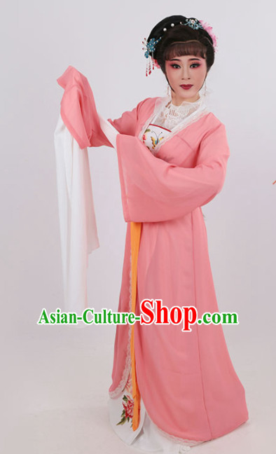 Chinese Traditional Opera Court Princess Pink Dress Ancient Beijing Opera Diva Embroidered Costume for Women