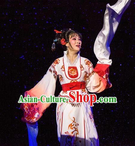 Chinese Traditional Opera Imperial Consort Dress Ancient Beijing Opera Diva Embroidered Costume for Women