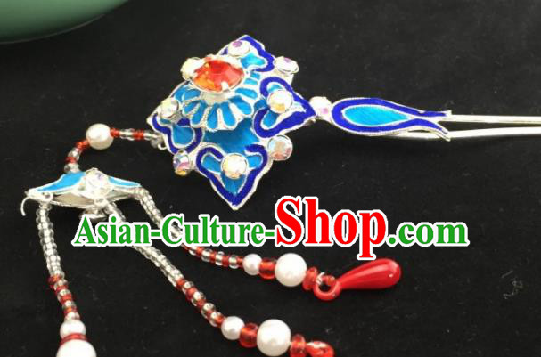 Chinese Ancient Princess Court Tassel Hairpins Traditional Beijing Opera Diva Headwear Hair Accessories for Adults