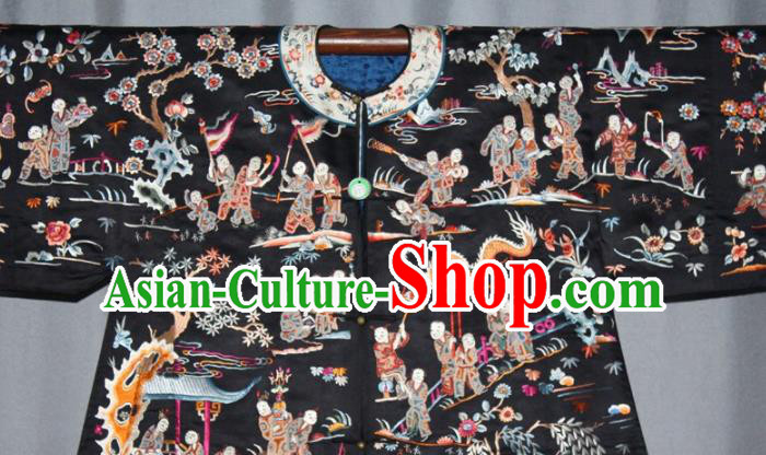 Chinese Traditional Drama Manchu Embroidered Dress Ancient Qing Dynasty Queen Costume for Women