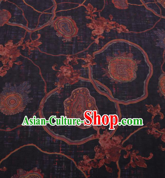 Traditional Chinese Classical Pattern Design Gambiered Guangdong Gauze Asian Brocade Silk Fabric
