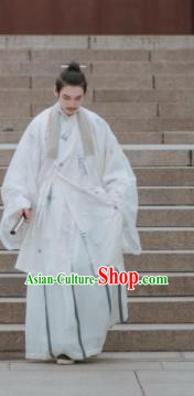 Traditional Chinese Jin Dynasty recluse Recluse Embroidered Hanfu Clothing Ancient Childe Replica Costumes for Men