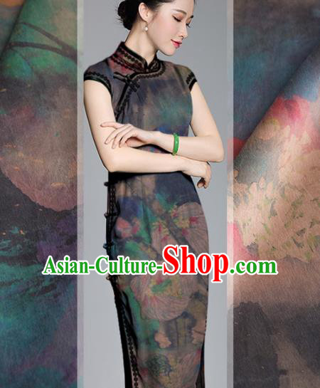 Asian Chinese Classical Pattern Brocade Satin Drapery Traditional Cheongsam Brocade Silk Fabric