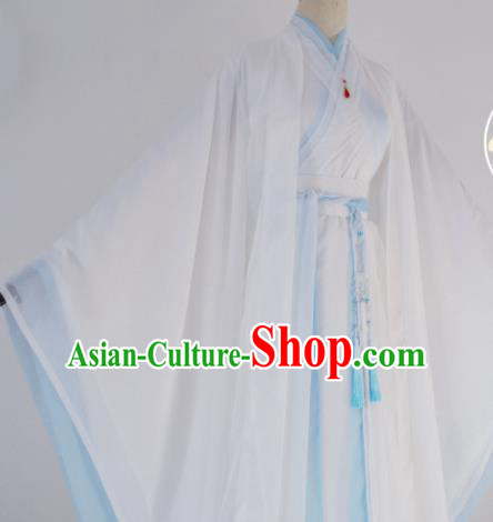 Customized Chinese Cosplay Swordsman Chu Wanning White Costume Ancient Drama Childe Clothing for Men