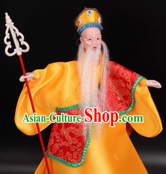 Traditional Chinese Handmade Madam White Snake Monk Fa Hai Puppet String Puppet Wooden Image Marionette Puppets Arts Collectibles
