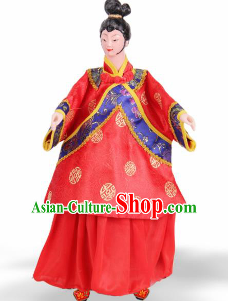 Traditional Chinese Handmade Nobility Lady Puppet Marionette Puppets String Puppet Wooden Image Arts Collectibles
