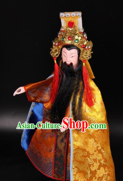 Traditional Chinese Handmade Emperor Puppet Marionette Puppets String Puppet Wooden Image Arts Collectibles