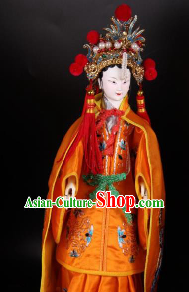 Traditional Chinese Handmade Queen Puppet Marionette Puppets String Puppet Wooden Image Arts Collectibles