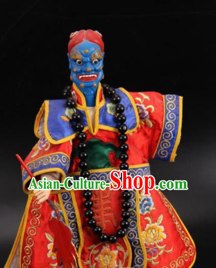 Traditional Chinese Handmade Kuixing Puppet Marionette Puppets String Puppet Wooden Image Arts Collectibles