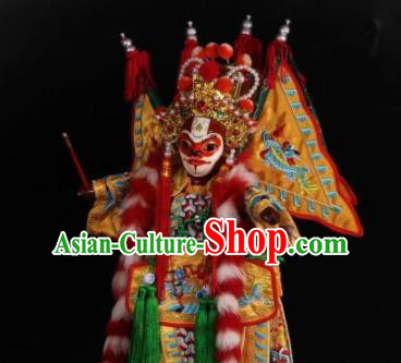 Traditional Chinese Monkey King Sun Wukong Marionette Puppets Handmade Puppet String Puppet Wooden Image Arts Collectibles