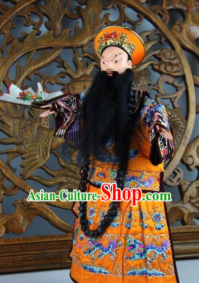 Traditional Chinese Emperor Kang Xi Marionette Puppets Handmade Puppet String Puppet Wooden Image Arts Collectibles