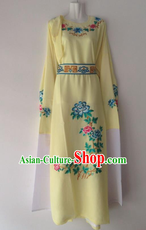 Traditional Chinese Huangmei Opera Niche Yellow Robe Ancient Gifted Scholar Costume for Men