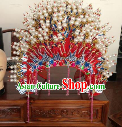 Traditional Chinese Beijing Opera Bride Phoenix Coronet Ancient Imperial Consort Headwear for Women