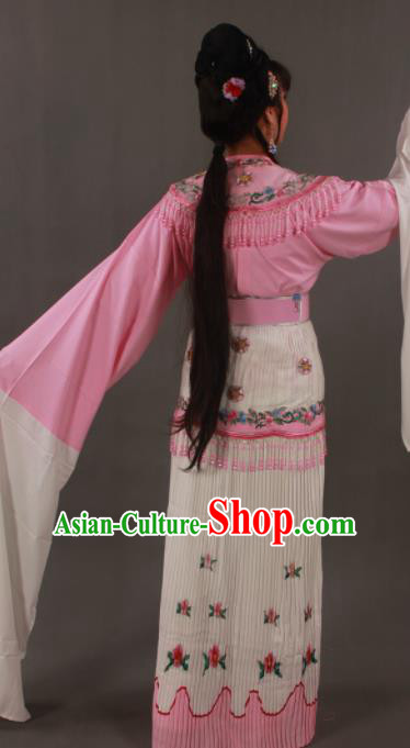 Traditional Chinese Peking Opera Actress Pink Dress Ancient Court Princess Costumes for Women