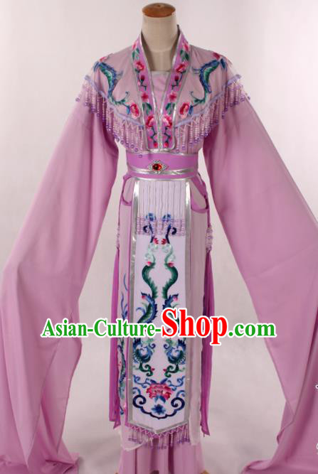 Traditional Chinese Shaoxing Opera Seven Fairy Pink Dress Ancient Peking Opera Diva Costume for Women