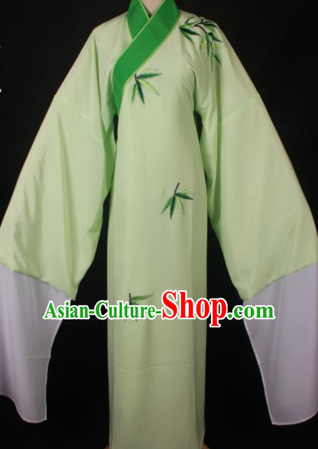 Traditional Chinese Shaoxing Opera Niche Embroidered Green Robe Ancient Gifted Scholar Costume for Men