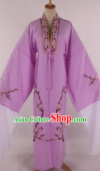 Traditional Chinese Shaoxing Opera Niche Purple Robe Ancient Childe Scholar Costume for Men