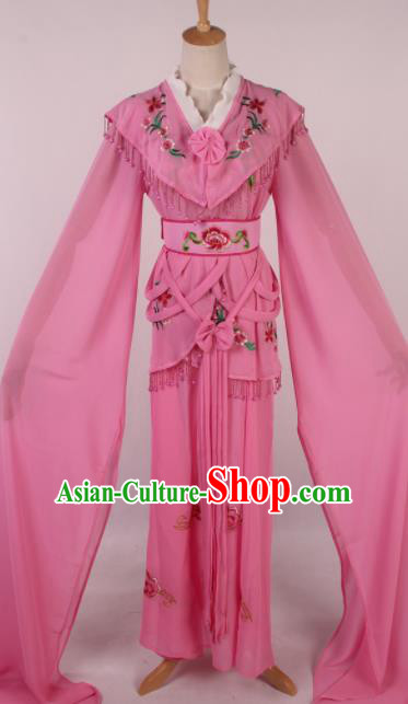 Chinese Traditional Shaoxing Opera Peri Pink Dress Ancient Peking Opera Actress Costume for Women