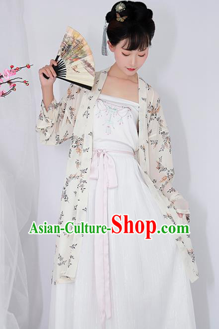 Chinese Ancient Drama Printing Hanfu Dress Traditional Song Dynasty Young Lady Replica Costumes for Women