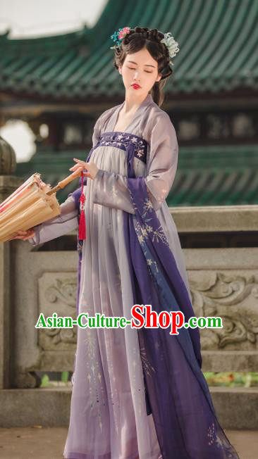 Chinese Ancient Drama Palace Princess Hanfu Dress Traditional Tang Dynasty Court Lady Replica Costumes for Women