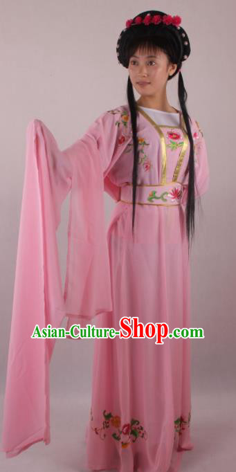 Professional Chinese Beijing Opera Fairy Pink Dress Ancient Traditional Peking Opera Diva Costume for Women
