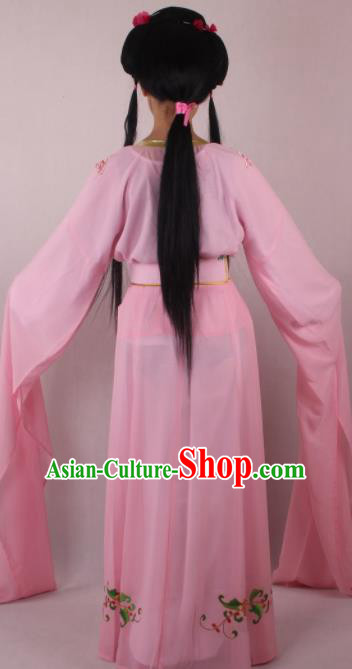 Professional Chinese Beijing Opera Fairy Pink Dress Ancient Traditional Peking Opera Diva Costume for Women