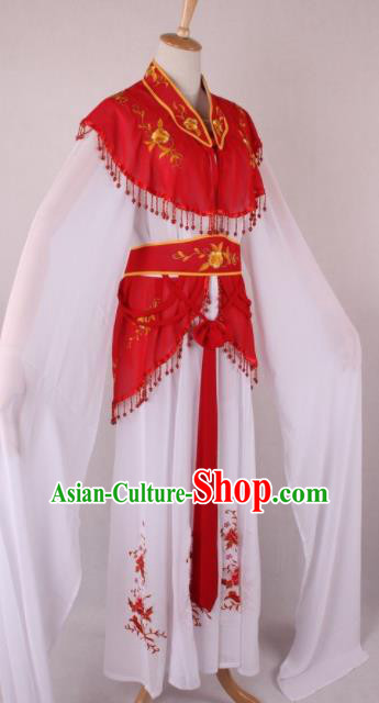 Professional Chinese Beijing Opera Court Lady Red Dress Ancient Traditional Peking Opera Costume for Women