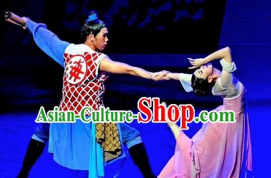 Traditional Chinese Classical Dance Competition Costume Stage Show Si Hai Meng Xun Beautiful Dance Dress for Women