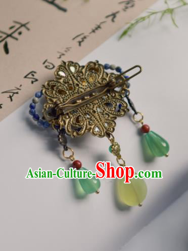 Chinese Ancient Princess Hair Accessories Traditional Hanfu Blueing Butterfly Hair Stick Hairpins for Women