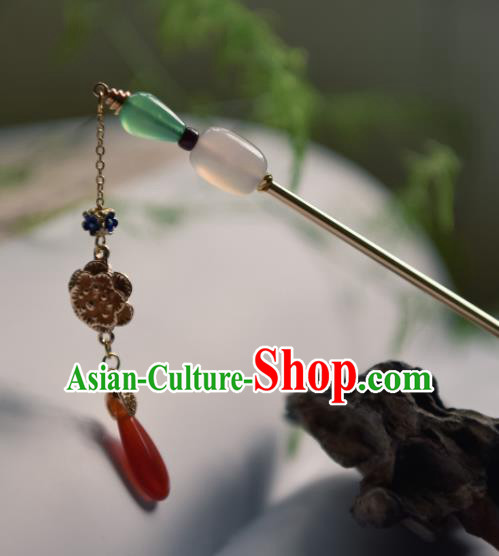 Chinese Ancient Princess Hair Accessories Traditional Hanfu Tassel Hairpins for Women