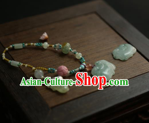 Chinese Ancient Court Jade Bracelet Traditional Princess Hanfu Jewelry Accessories for Women