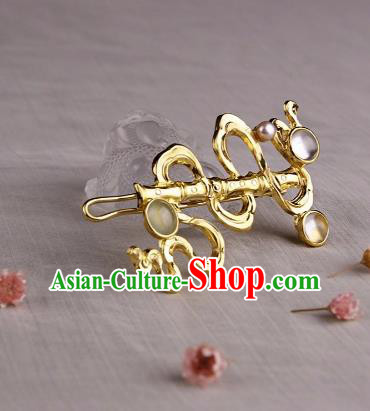 Chinese Ancient Ming Dynasty Tassel Hairpins Hair Claw Traditional Hanfu Hair Accessories for Women