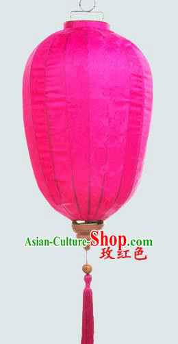 Chinese Traditional Spring Festival Rosy Hanging Lantern Wedding Handmade Palace Lanterns