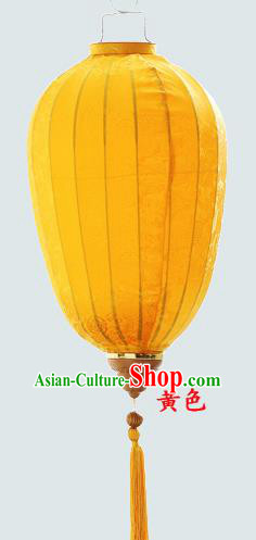 Chinese Traditional Spring Festival Yellow Hanging Lantern Wedding Handmade Palace Lanterns