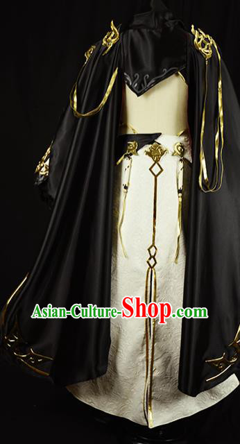 Chinese Ancient Cosplay Young Kawaler Knight Clothing Traditional Hanfu Swordsman Costume for Men
