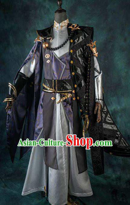 Chinese Ancient Drama Cosplay Knight Young General Clothing Traditional Hanfu Swordsman Costume for Men