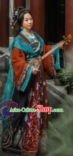 Chinese Traditional Cosplay Imperial Consort Dress Custom Ancient Swordswoman Princess Costume for Women