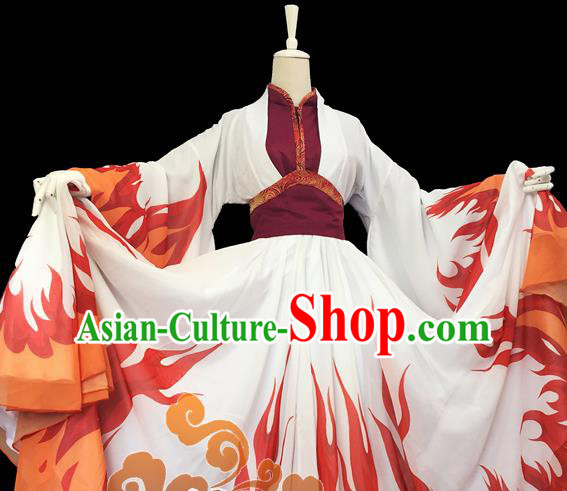 Chinese Traditional Cosplay Heroine Female Knight Dress Custom Ancient Fairy Swordswoman Costume for Women