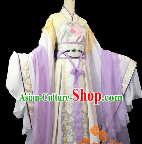 Traditional Chinese Cosplay Court Princess Dress Ancient Swordswoman Costume for Women