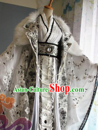 Custom Chinese Ancient Crown Prince Clothing Traditional Cosplay Emperor Swordsman Costume for Men