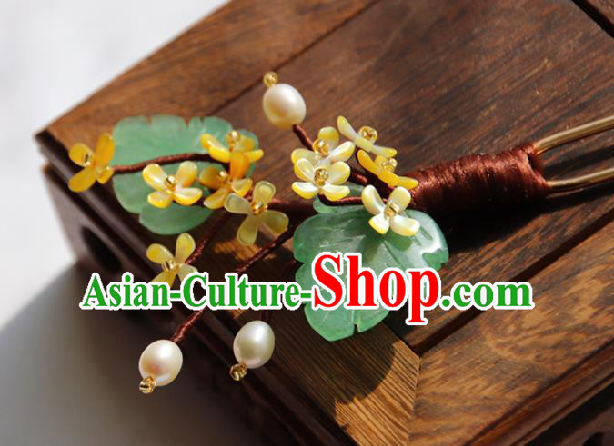 Chinese Ancient Princess Fragrans Hairpins Traditional Handmade Hanfu Hair Accessories for Women