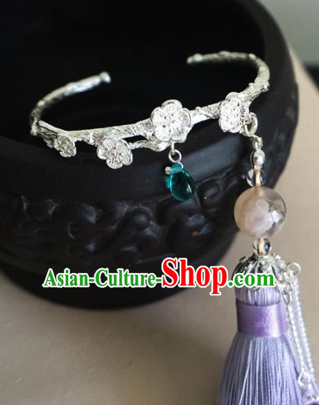 Chinese Ancient Court Tassel Bracelet Traditional Princess Hanfu Jewelry Accessories for Women